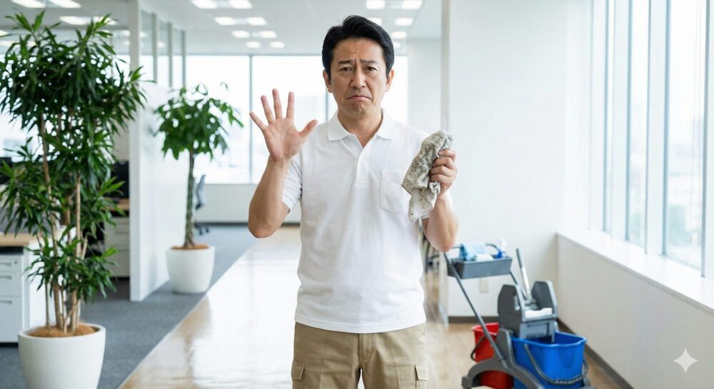 H2見出し「なぜ「清掃業はやめとけ」と言われるのか？避けられない5つの真実」のアイキャッチ画像